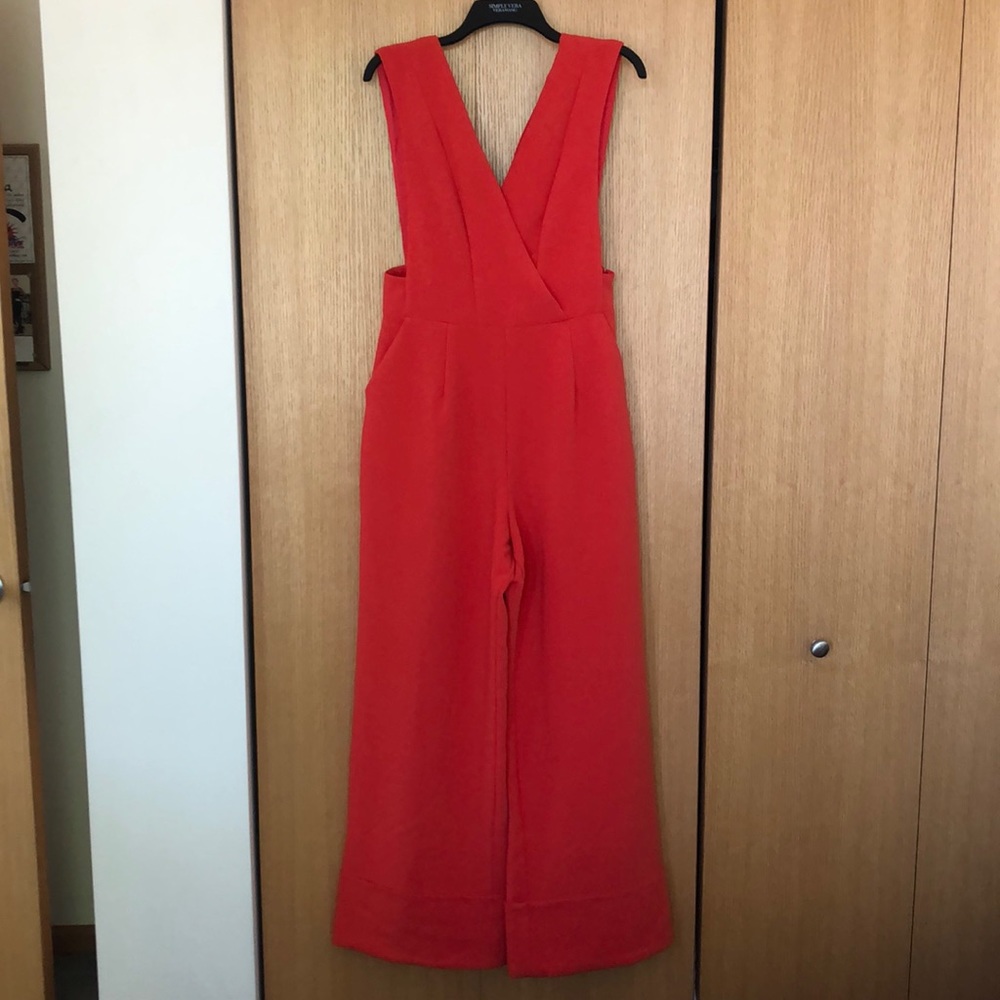 ASOS Red Wide Leg Jumpsuit NWT